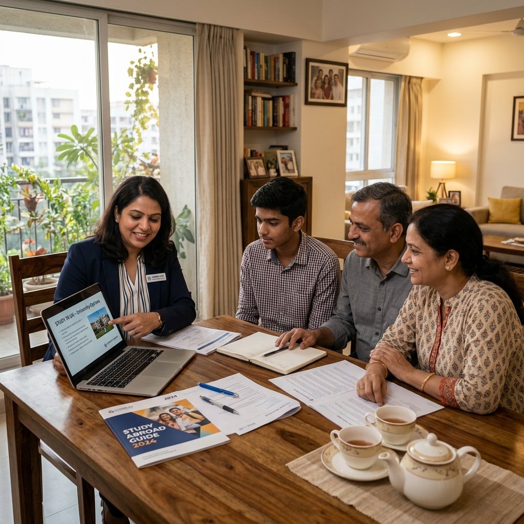 Counsellor visiting a home in Pune